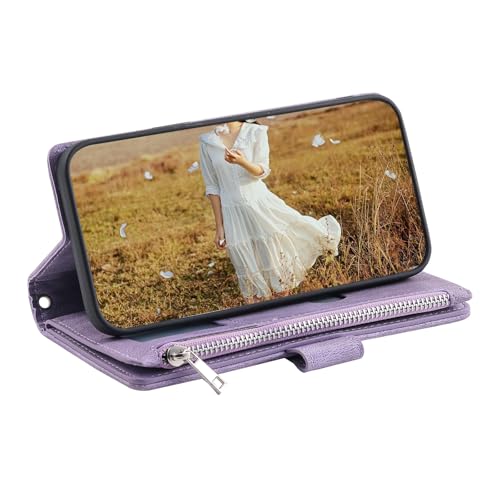 Étui pour Samsung S10 Plus bleu avec portefeuille cuir à rabat - 4