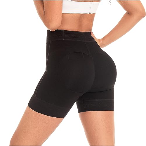 Image of M&D Fajas Colombianas Butt Lifting Shorts Levanta Gluteos Colombianos Black M