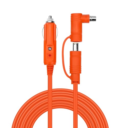 XHJTWOPY 12V/24V 2M Car Charger 14AWG DC7909+8020 Plug Compatible with GRECELL 288Wh Solar Generator 300W,Goal Zero Yeti GZYeti Portable Power Station,BALDR Portable Power Station