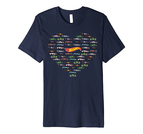 Hot wheel valentines heart shape premium t-shirt