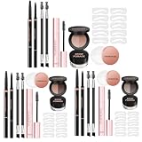 Gel De Cejas Para Mujeres - Kit De Maquillaje De Lápiz De Cejas - Camina De Cejas Impermeable Y Crema, Herramienta De Estilo De Pestañas, De Larga Duración, Delineador De Ojos De Aspecto Natur