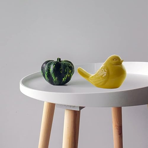 Miniatura 5 de Pájaros de cerámica, estatua de figura de pájaro de porcelana, adornos de figuras de animales, mini decoración del hogar, estatuas para jardín, sala