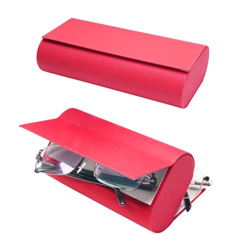 Image of VIVID Vision Unisex Adult Eyewear Specs Case Cover | Screw Driver | Free Cloth | Protect Eye Glasses | Chashma Dibbi | Spectacle Box | Magnetic | IC-560 | Pink | 3 IN 1