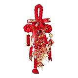 LRXFPIYF Chinesischer Knotenanhänger, Zum Aufhängen, Feng Shui, Orientalische Neujahrsdekoration für Laden, Fest, Wohnzimmer, Schlafzimmer, Style D