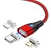 Produktbild E-Shopper 3in1 Magnetisches USB Ladekabel (1m) - flaches Magnet Ladekabel & Datenkabel Standard USB auf i-Produkte, Micro USB & USB-C - Robustes Schnellladekabel