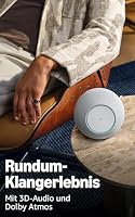 Amazon Echo Studio (neueste Generation), kompaktes Design, mit immersivem 3D-Audio und Dolby Atmos, Graphit, mit Alexa+ Early Access – Ansicht 3