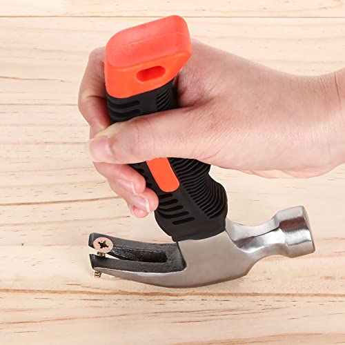 Lishine 8 Oz Stubby Claw Hammer, 4 Pack Small Claw Hammer With Mini Handle, Nail Hammer Tools, Small Hammer For Household Work And Outdoor Camping #TOP6