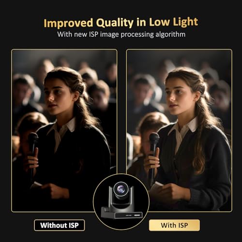 NexiGo PTZ Camera 20X Optical Zoom with PoE HDMI/3G-SDI/USB/LAN IP Streaming Outputs, Auto AI Tracking for Video Conferencing Live Streaming Meeting Church Services Worship Skype Zoom Teams OBS by NexiGo - Image 6