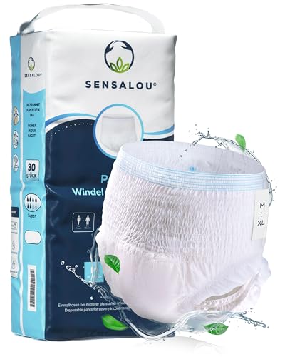 Sensalou Inkontinenz Unterhosen (Größe L - 30er Pack) - Erwachsenen Pants...