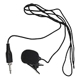 UPKOCH Ansteckmikrofon Mit 3,5mm Gewindeschraube Lavalier Kragenclip Mikrofon Tragbar...