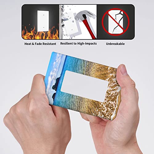 Beach Wall Plates Single Rocker Outlet Receptacle Electrical Light Switch Covers Decorative Men Women Thermoplastic Decor For Home House #TOP4