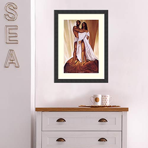 Framed Art Print, 'Power Of Love' By Wak - Kevin A. Williams: Outer Size 18 X 24" #TOP3