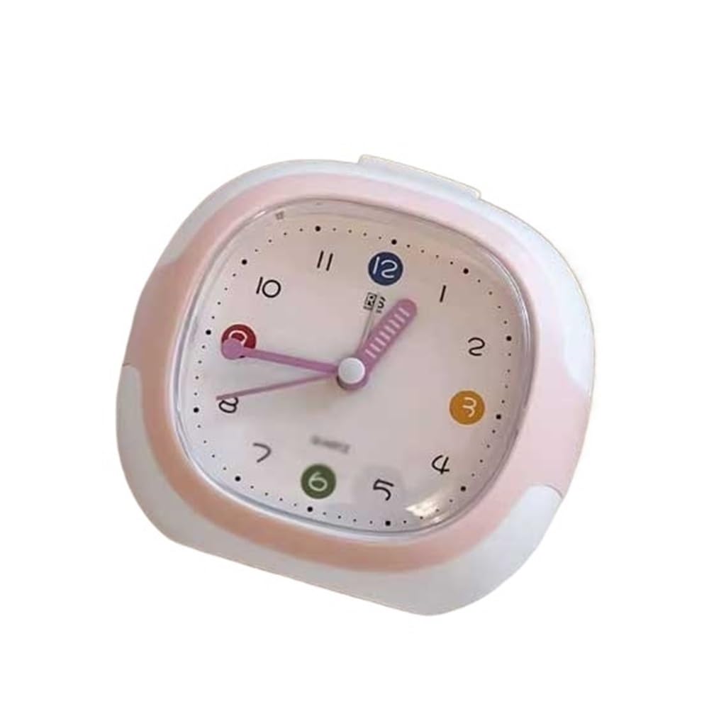 YHxFlux Table clocks Creative Alarm Clock With Night Light for Bedroom Bedside Living Room Study School Dormitory Desk Clocks for Table Decor Analog for bedrooms