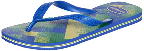 Havaianas Unisex Brasil Fresh Flip-Flop, Marine Blue, 8 UK