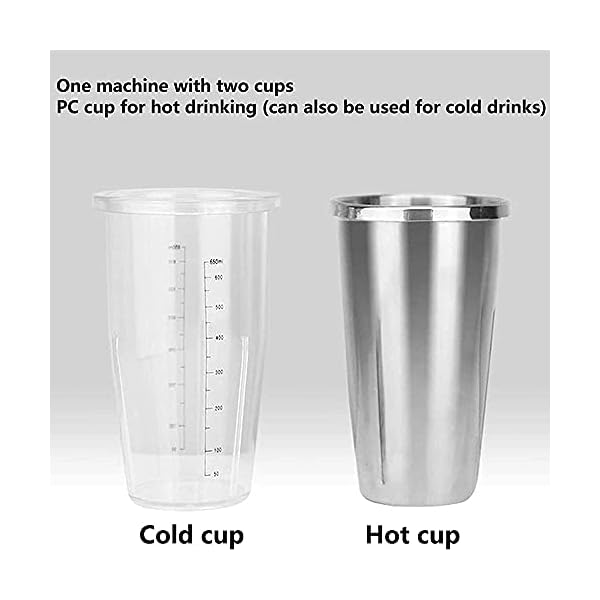 Vaporizador de Leche Batidora de Leche Calentador de Leche MÃ¡quina automÃ¡tica multifunciÃ³n para hacer batidos, licuadora de bebidas de espuma de leche, interruptor de botÃ³n de 2 velocidades con ta - Imagen 8
