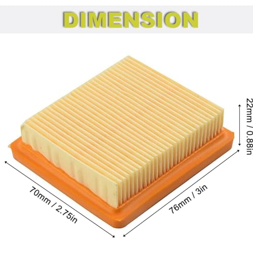 ZAMDOE Air Filter Replacement for Stihl FS91 FS91R KM91R KM111R KM131 KM131R BT131 HT102 HT103 HT132 HT133 String Trimmer Brushcutter Parts 4180 141 0300 with Spark Plug Fuel Filter - Image 2