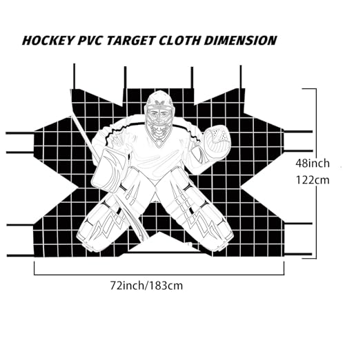 Objectif de gardien de but de hockey de rue avec zones de tir portables et légères - 5