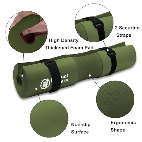 J Bryant Barbell Pad Set with 2 Ankle Straps for Cable Machines, Hip Resistance Band, Weight Lifting Straps, Thick Cushion Hip-Thrusts Pad with Carry Bag for Squats Bench Press Workout - Thumbnail 3
