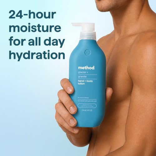 Image of Method Hand + Body Lotion for Men, Glacier + Granite, 14 Fl Oz (Pack of 6)
