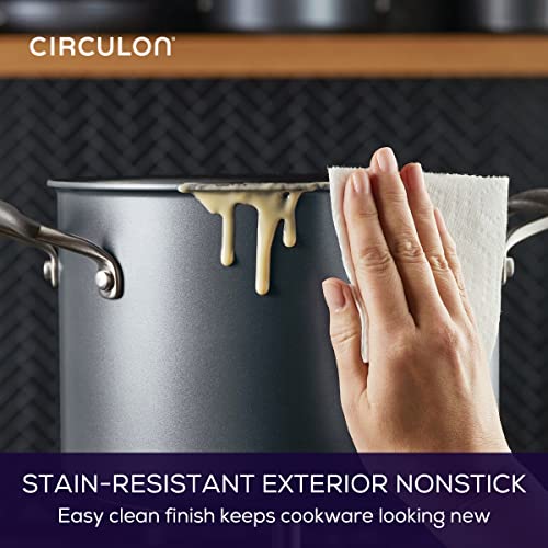 Circulon A1 Series With Scratchdefense Technology Nonstick Induction Stockpot With Lid, 8 Quart, Graphite #TOP7