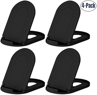 COOLOO Cell Phone Stand, 4 Pack Phone Stand, Tablet Stand, Portable Foldable Adjustable Phone Stand, Compatible with Phone 13 Pro XR XS Max X 12 11 SE 8 Plus 8 (4 Black)
