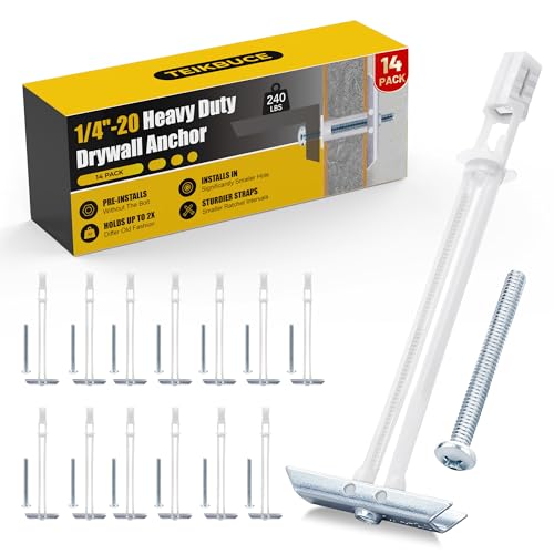 Drywall Anchor with Included Bolts for 1/4-20 Fastener Size, Wall
