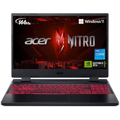 Acer Nitro 5 AN515-58-57Y8 Gaming Laptop | Intel Core i5-12500H | NVIDIA GeForce RTX 3050 Ti Laptop GPU | 15.6 FHD 144Hz IPS Display | 16GB DDR4 | 512GB Gen 4 SSD | Killer Wi-Fi 6 | Backlit Keyboard