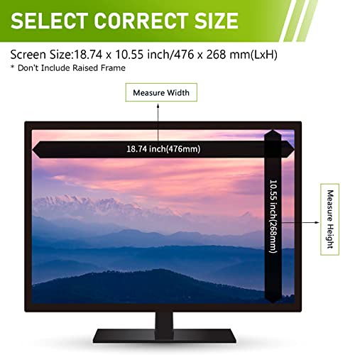 Filtre de confidentialité pour écran de 21,5" idéal pour le bureau open space - 2
