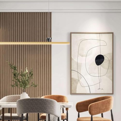Lustre suspension LED dimmable avec télécommande pour table de salle à manger moderne - 2