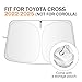 for Toyota Corolla Cross Sun Shade 2022-2025 2026 (Not for Corolla), Car Front Window Covers Sun Visor Protector, Foldable Blocks UV Rays Windshield Sunshade for Toyota Corolla Cross Accessories