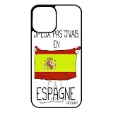 Cover per Apple 12 Pro/iPhone 12 Silicone je peux Pas j'vais en Spagna Basket Foot Coupe d'Europa 512 GB Telephone