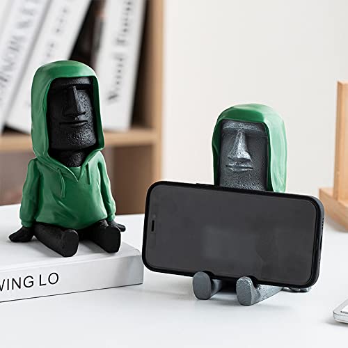 Figura Decorativa Moai Easter Island con Soporte para Teléfono miniatura 6