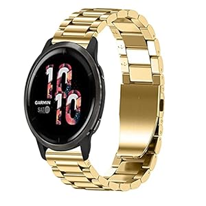 Vervangende metalen banden compatibel met Garmin Venu 2S Smartwatch, massief roestvrij stalen horlogeband bandjes voor…