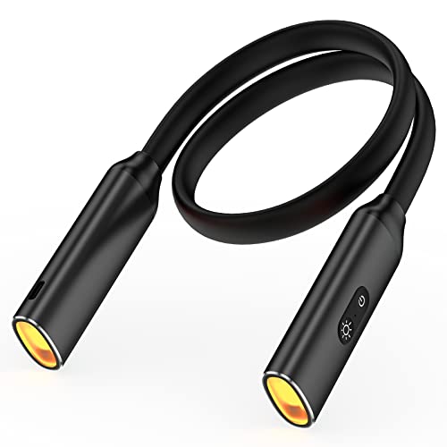 Ykz Neck Light For Reading, New Upgraded Eye-Cared Book Light For Reading In Bed, 3 Colors & Brightness Adjustable, Rechargeable & Comfortable Wear, Perfect For Reading, Knitting & Repairing #TOP2