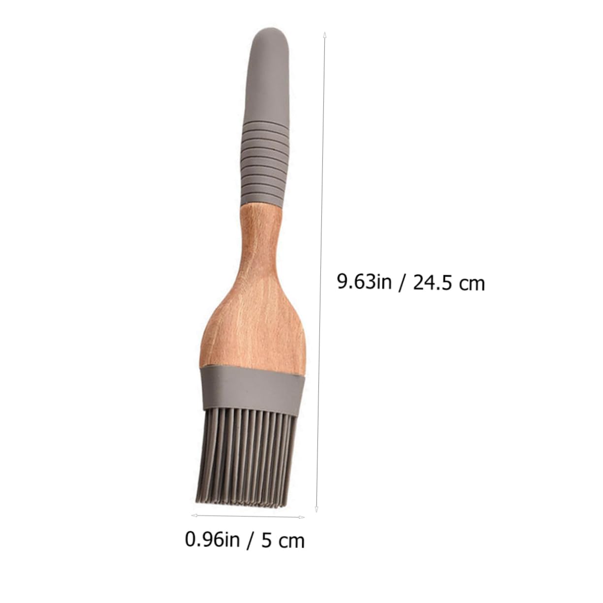 VANZACK 1 Set Baking Tool Set Cake Pastry Oil Brush Baked Small Silicon Scraper Bakeware Baking Tools Scrapper for Baking Wood