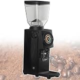 vnmudzeo Molinillo AutomáTico De Café Expreso De Muelas Planas, Control MicroméTrico Continuo, Modo De Taza Individual O Doble, para Salas VIP De Aeropuertos