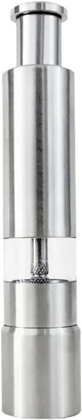 Thumb Push Pepper Portable Salt Manual Pepper Salt Shaker Stainless Steel Spice Grinder Barbecue Kitchen