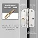 Aieve 6 Pack Tamper Proof Screws Security Door Hinge Screws, Modern, Contemporary Style, Zinc, Steel Material, Plated Finish, Door Mount
