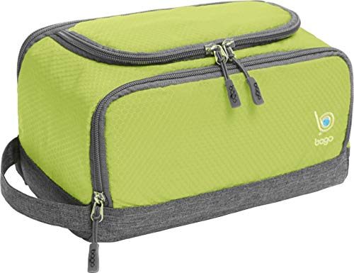 Bago Travel Toiletry Bag For Men And Women Nylon Dopp Kit Shaving Bag Organizer - Small Water-Resistant, Mens Toiletry Bag Travel Kit Shaving Case (Dop-Green) #TOP20