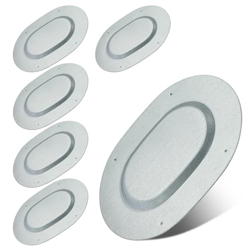 GoaMotors 6Pcs Trunk Floor Pan Drain Plug Cover Oval Body Metal Plug for Chevelle for Lemans for Nova for Ventura for Omega for Apollo for Camaro for GTO for Firebird for Lesabre for Skylark