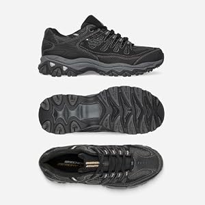 Skechers Afterburn M. Fit Masculino, Preto/Carvão, 10.5 | Amazon