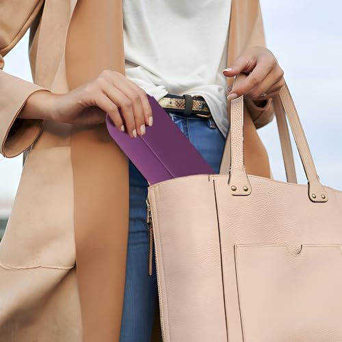 AGIKET Silicone Makeup Brush Holder Travel Cosmetic Bag - Soft Portable Cosmetic Face Brushes Holder with Upgrade Anti-Fall Out Magnetic Closure,Large Travel Makeup Brush Case - Image 8