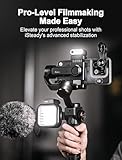 hohem iSteady M6 kit Gimbal Stabilizer for Smartphones, AI Tracker w/CCT/RGB Fill Light, Upgraded 3-Axis Phone Gimbal,Gimbal for iPhone 16,15,14 Pro Max &Android, Phone Gimbal for Youtube Vlog TikTok - Image 4
