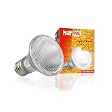 Happet Lampa halogenowa punktowa terrarium dla gadów ciepła lampa pisklęta drób 50 W – naturalne światło i mocne ciepło punktowe dla gadów, wspiera aktywność i rozwój zwierząt