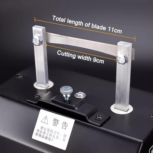 Electric Fabric Cutting Machine Hot Ribbon Heat Cutter with Rotary Switch & Adjustable Temperature, 9cm Width for Nylon Webbing & Belting, for Crafting & DIY Projects