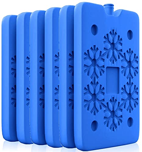 Valuxe Lunch Box Ice Packs Environment Protection Healthy BPA-Free Reusable Refreshable Keep Foods and Drinks Chill Quick Freeze Meal in Cooler Lunch Bag Picnic Camping Outdoor (6 PCS Set)