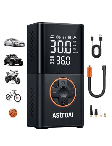 AstroAI L7 Tire Inflator Portable Air Compressor Cordless Mini Bike