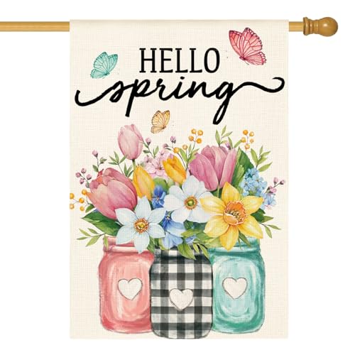 Spring House Flags 28 X 40 Double Sided