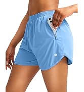 G Gradual Women's Running Shorts with Zipper Pockets Quick Dry Athletic Workout Gym 3" Shorts for...