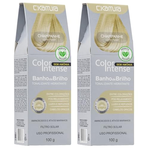 Kit 2 Tonalizante Color Intense Champanhe Ckamura 100g